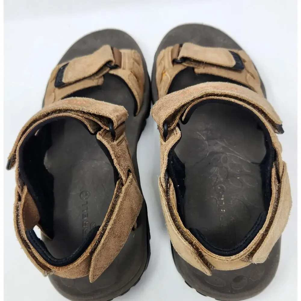MERRELL MOAB DRIFT Strap Hiking Sandals Mens 9 Brown Sports J24473